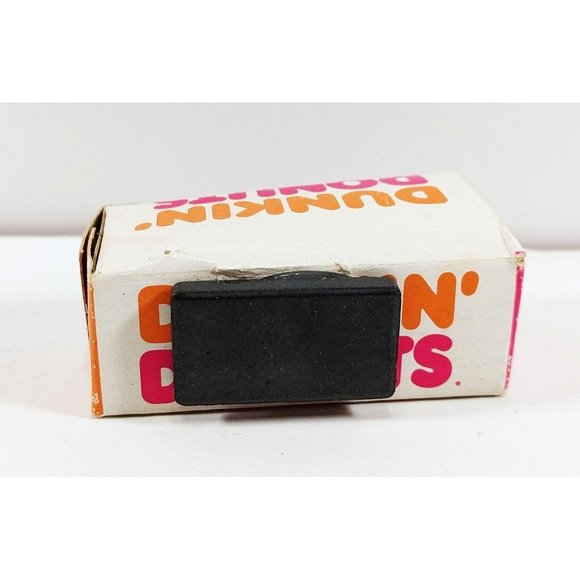 DUNKIN DONUTS Box 12 Little Donuts & Coffee Cup w/Donut Fridge Magnets Vintage - Picture 6 of 7